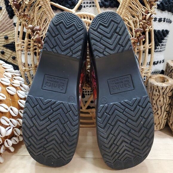 Sanita Womens 11-11.5/41 Professional Slip On Clogs Nurse Artistic Art Wear Boho - Picture 6 of 12